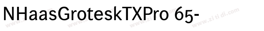NHaasGroteskTXPro 65字体转换